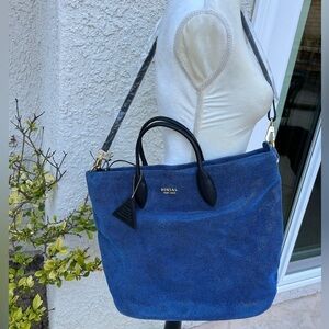 Sorial New York Blue Pebble Tote Bag Shoulder Purse Nwot